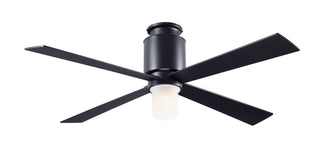 Buy dark-bronze-finish-with-black-blades Lapa Flush Hugger Ceiling Fan by Modern Fan Co