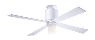 Buy gloss-white-finish-with-white-blades Lapa Flush Hugger Ceiling Fan by Modern Fan Co