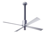 Modern Fan Co Pensi DC 52" Ceiling Fan - Damp Rated - Aluminum/Anthracite Finish with Aluminum Blades, Wall Control [Modern Fan Co-PEN-AA-52-AL-NL-WC|MAIN]