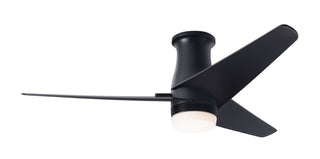 Buy dark-bronze-finish-with-dark-blades Velo Flush DC Hugger Ceiling Fan by Modern Fan Co