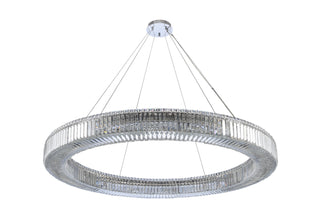 Buy polished-chrome-with-firenze-clear-glass Rondelle Pendant by Allegri