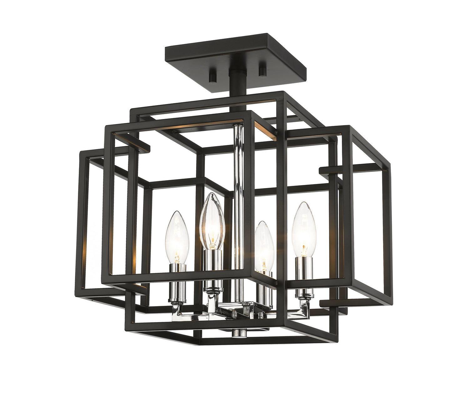 Z-Lite-454SF-BK-CH|MAIN