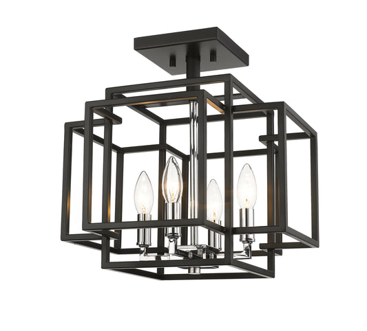 Z-Lite-454SF-BK-CH|MAIN
