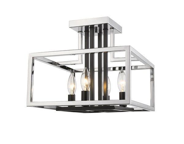 Quadra Semi-Flush Mount Ceiling Light by Z-Lite