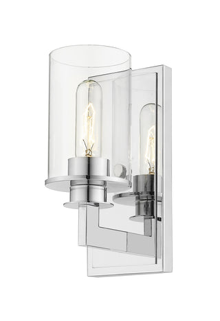 Buy chrome-with-clear-glass Savannah Outdoor (Damp) Sconce by Z-Lite
