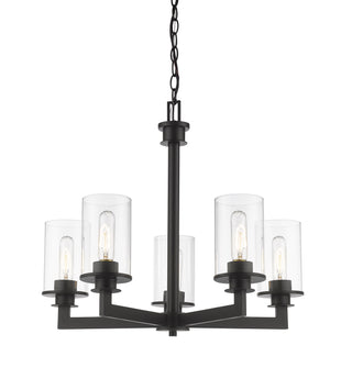 Buy bronze-with-clear-glass Savannah Chandelier by Z-Lite