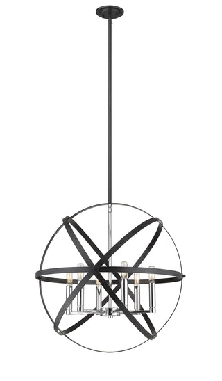 Buy hammered-black-chrome Cavallo Chandelier by Z-Lite