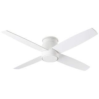 Buy white-finish-with-white-blades Oslo Outdoor (Damp) Hugger Ceiling Fan by Quorum