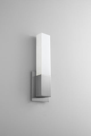 Buy satin-nickel Vega Outdoor (Damp) Sconce by Oxygen