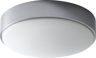 Buy polished-chrome-with-satin-opal-glass Journey Outdoor (Damp) Ceiling Mount Light by Oxygen
