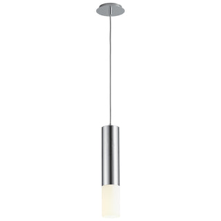 Buy polished-chrome-with-matte-white-glass-and-white-shade Opus Outdoor (Damp) Pendant by Oxygen