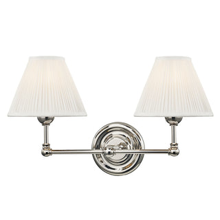 Buy polished-nickel-with-off-white-glass Classic No. Outdoor (Damp) Sconce by Hudson Valley