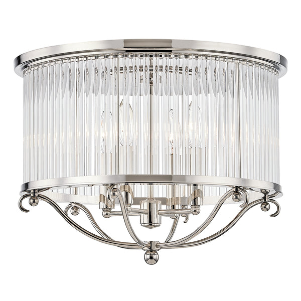 Glass No. Outdoor (Damp) Semi-Flush Mount Ceiling Light by Hudson Valley