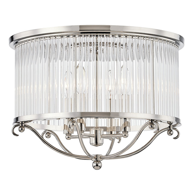 Glass No. Outdoor (Damp) Semi Flush Mount Light by Hudson Valley
