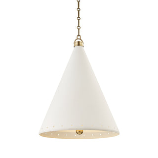 Buy aged-brass-white-plaster-with-white-plaster-glass Plaster No. Outdoor (Damp) Pendant by Hudson Valley