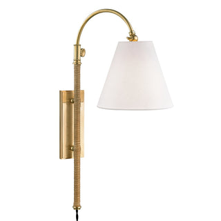 Buy aged-brass Curves No. Sconce by Hudson Valley