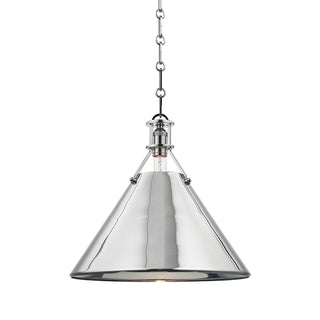 Buy polished-nickel Metal No. Outdoor (Damp) Pendant by Hudson Valley