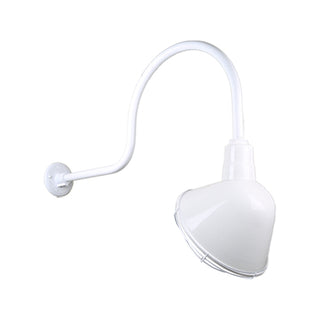 Angle Shade Outdoor (Wet) Gooseneck Light by Hi Lite