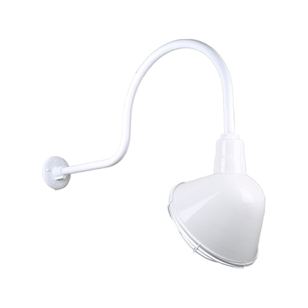 Angle Shade Outdoor (Wet) Gooseneck Light by Hi Lite