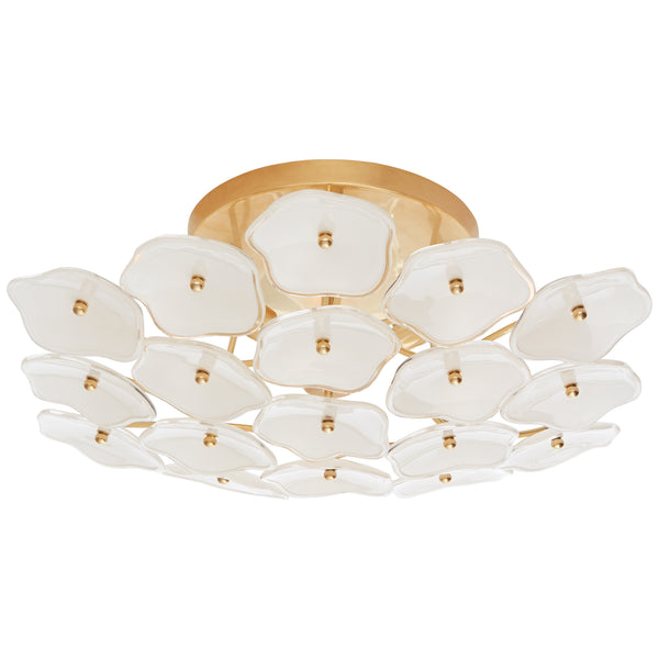Leighton Outdoor (Damp) Flush Mount Ceiling Light by Visual Comfort Signature