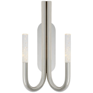 Buy polished-nickel-with-seeded-glass-glass Rousseau Outdoor (Damp) Sconce by Visual Comfort Signature