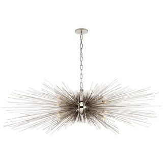 Buy polished-nickel Strada Outdoor (Damp) Chandelier by Visual Comfort Signature
