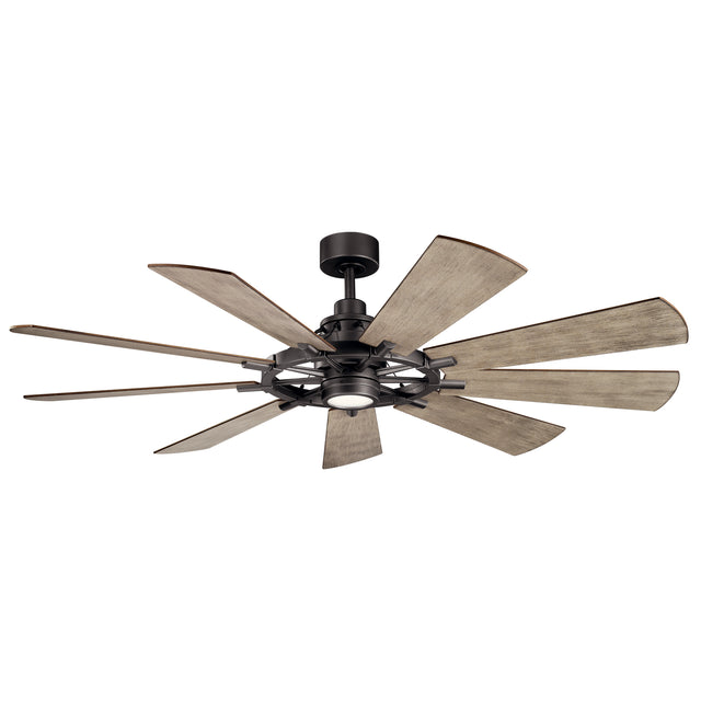 Gentry Outdoor (Damp) Ceiling Fan with Light by Kichler