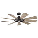 Gentry Outdoor (Damp) Ceiling Fan with Light by Kichler