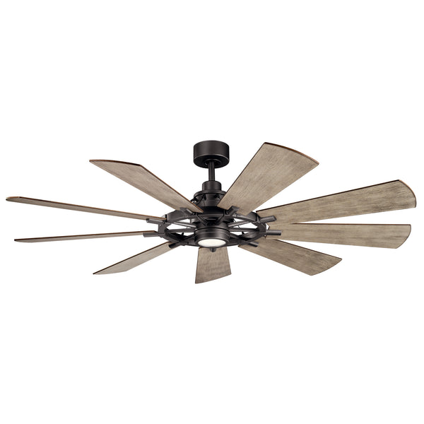 Gentry Outdoor (Damp) Ceiling Fan with Light by Kichler