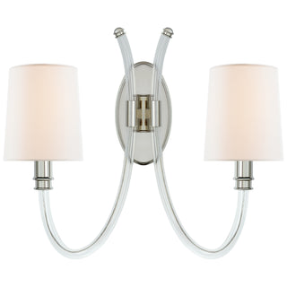 Buy acrylic-with-polished-nickel Clarice Sconce by Visual Comfort Signature