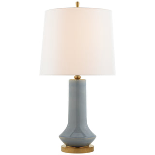 Buy polar-blue-crackle Luisa Table Lamp by Visual Comfort Signature
