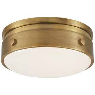 Buy hand-rubbed-antique-brass Hicks Outdoor (Damp) Flush Mount Ceiling Light by Visual Comfort Signature