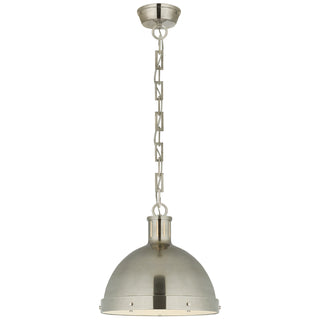 Buy antique-nickel-with-frosted-acrylic-glass Hicks Outdoor (Damp) Pendant by Visual Comfort Signature