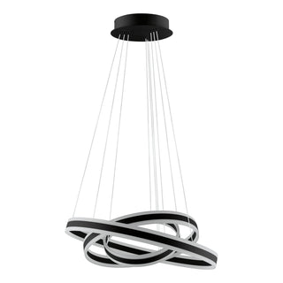 Buy black-and-white-shade Tonarella Pendant by Eglo USA