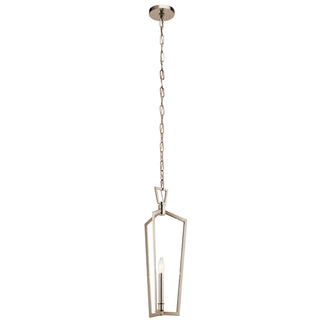 Buy polished-nickel-and-metal-shade Abbotswell Pendant by Kichler