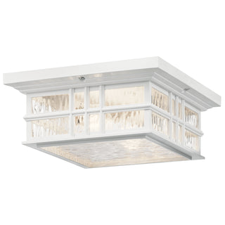 Buy white Beacon Square Outdoor (Damp) Ceiling Mount Light by Kichler