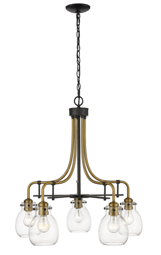 Buy matte-black-olde-brass Kraken Chandelier by Z-Lite