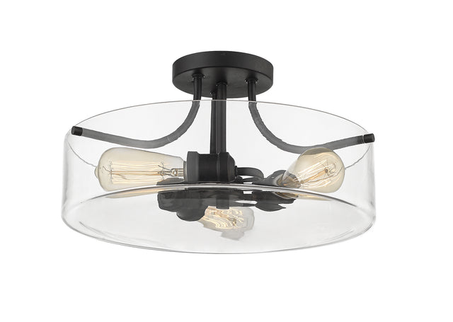 Delaney Outdoor (Damp) Flush Mount Ceiling Light by Z-Lite