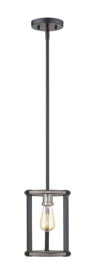 Buy ashen-barnboard-and-metal-shade Kirkland Pendant by Z-Lite
