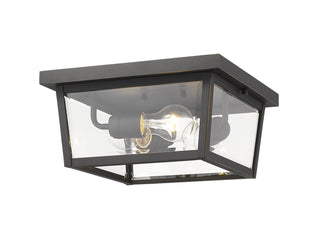 Buy oil-rubbed-bronze Beacon Outdoor (Damp) Flush Mount Light by Z-Lite