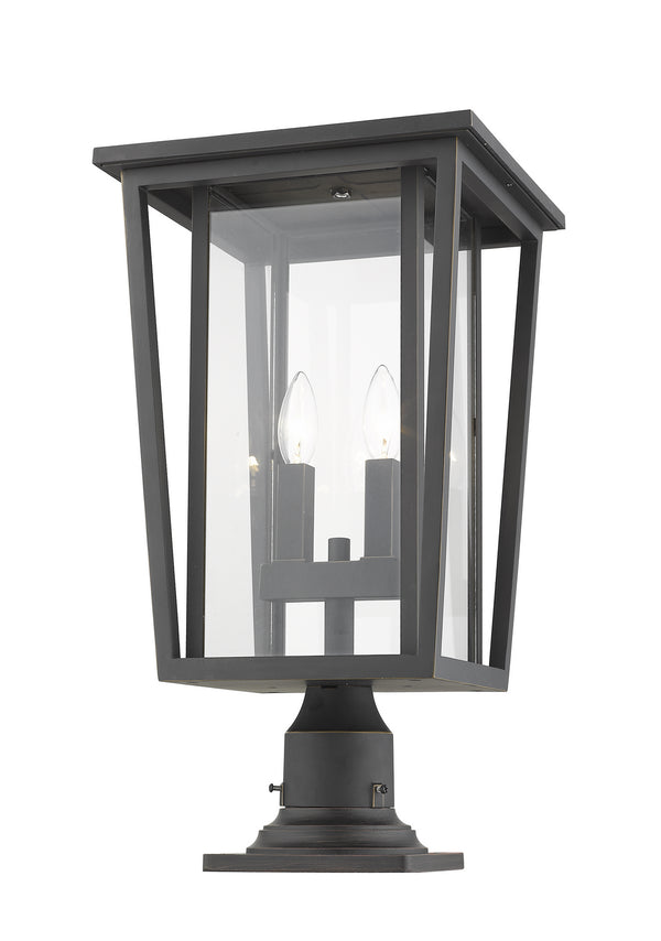 Seoul Outdoor (Wet) Pier Mounted Fixture by Z-Lite