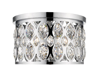 Buy chrome-with-chrome-glass-and-clear-shade Dealey Flush Mount Ceiling Light by Z-Lite