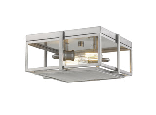 Buy brushed-nickel Halcyon Outdoor (Damp) Flush Mount Ceiling Light by Z-Lite