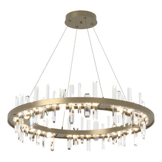 Buy soft-gold-and-clear-shade Solitude Pendant by Hubbardton Forge