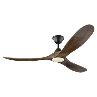 Buy matte-black-and-dark-walnut-3mavr60bkd 3-Blade Maverick Ceiling Fan by Visual Comfort Fan
