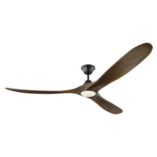 Buy matte-black-and-dark-walnut-3mavr70bkd 3-Blade Maverick Ceiling Fan by Visual Comfort Fan