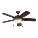 5-Blades Discus Ceiling Fan with Light by Generation Lighting