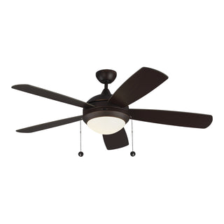 Buy roman-bronze-finish-with-roman-bronze-abs-blades 5-Blades Discus Ceiling Fan with Light by Generation Lighting