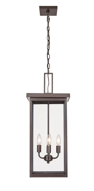 Buy powder-coated-bronze Barkeley Outdoor (Damp) Hanging Lantern by Millennium