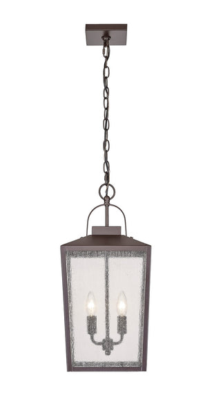 Buy powder-coated-bronze-with-clear-seeded-glass Devens Outdoor (Damp) Lantern by Millennium